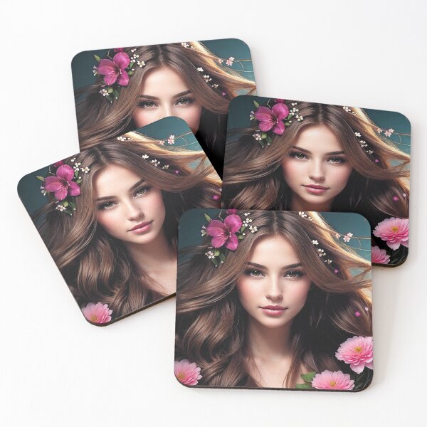 Item preview, 4005 Beautiful Young Women with Flowers in Hair by Suzy Hager designed and sold by greatgingham.