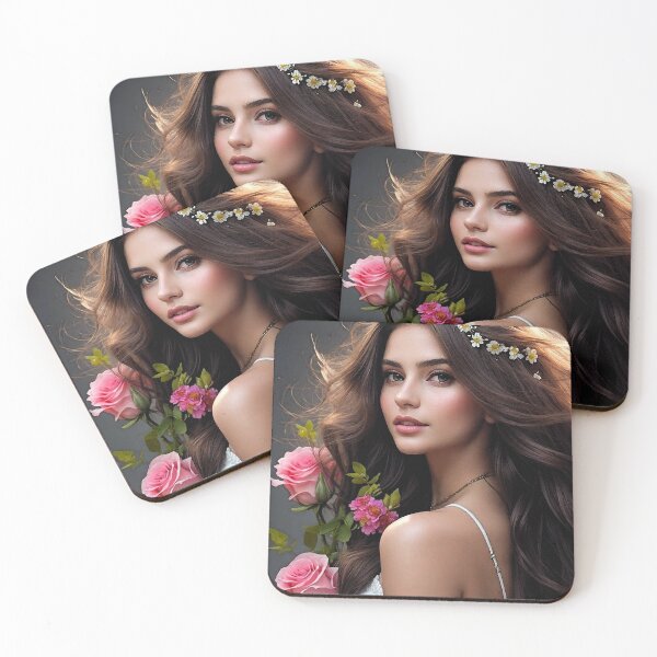 Item preview, 4006 Beautiful Young Women with Flowers in Hair by Suzy Hager designed and sold by greatgingham.