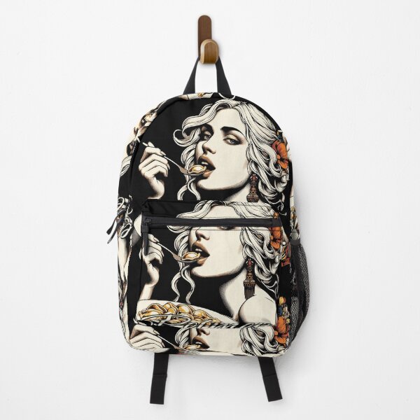 Item preview, Pelmeni beautiful blonde woman eating gift designed and sold by Pineapple-Tree.