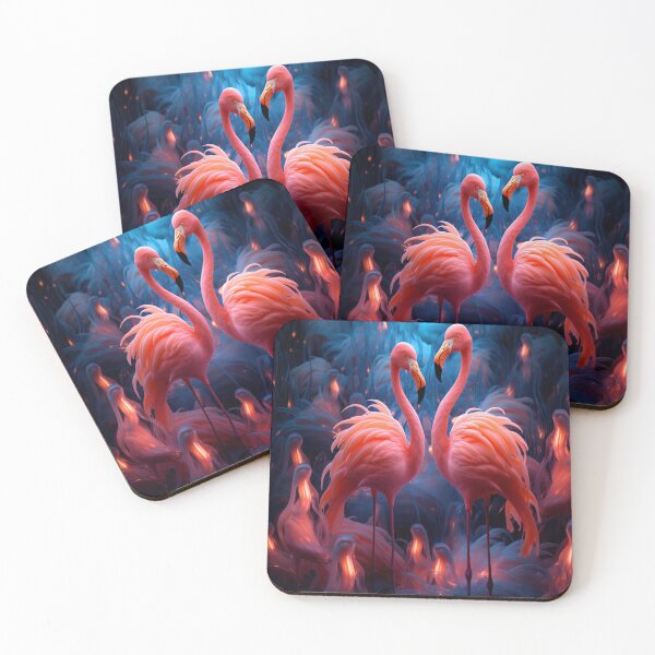 Item preview, Luminous Flamingos in Enchanted Grassland designed and sold by Cris888.