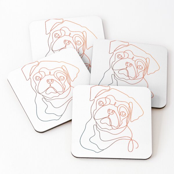 Item preview, Pug One Line Art designed and sold by hemp3x.
