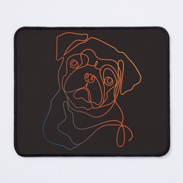 Item preview, Pug One Line Art designed and sold by hemp3x.