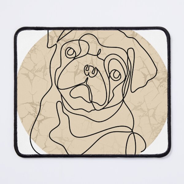 Item preview, Pug Lover One Line Art designed and sold by hemp3x.