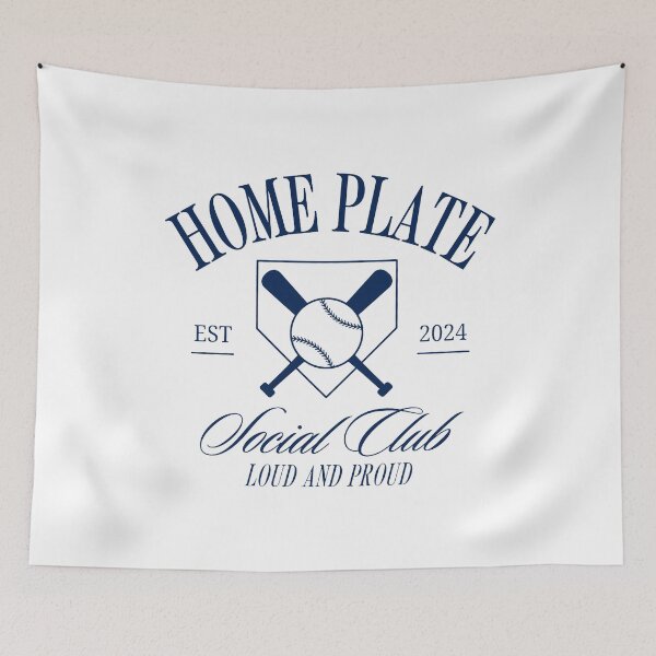 Item preview, Home Plate Social Club Baseball designed and sold by TammyWilsoni.