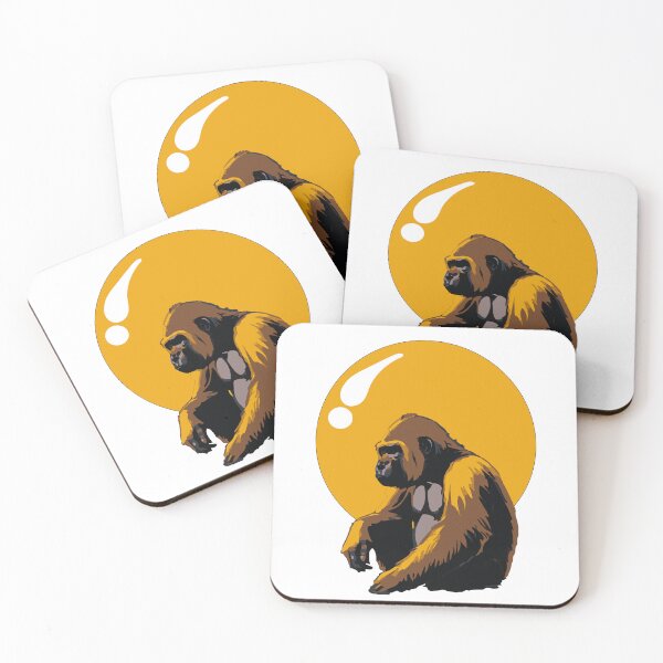 Item preview, Silent Lament a Gorilla Sorrowful Sunset  designed and sold by SwailemPlanet.