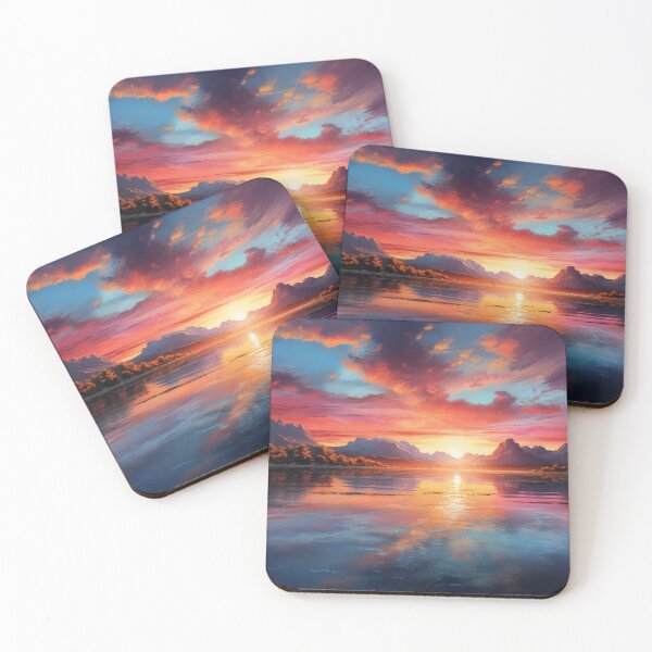 Item preview, Golden Sunrise Large Lake designed and sold by PrintPulseInk.