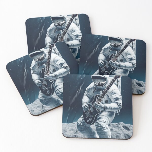 Item preview, Spaceman in the space suit play guitar designed and sold by aivisionsart.
