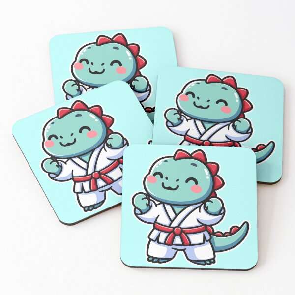 Item preview, Kawaii Cute Karate Dinosaur 1 | Pets and Animals for Men and Women t-shirt designed and sold by panchiTWO.