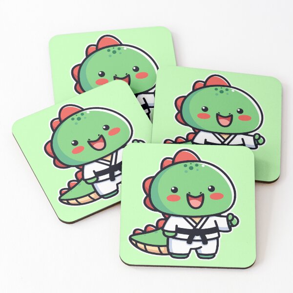Item preview, Kawaii Cute Karate Dinosaur 2 | Pets and Animals for Men and Women t-shirt designed and sold by panchiTWO.