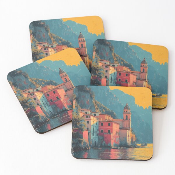 Item preview, Italy Tuscany Colorful Pop Art designed and sold by ArtHouseNiklas.