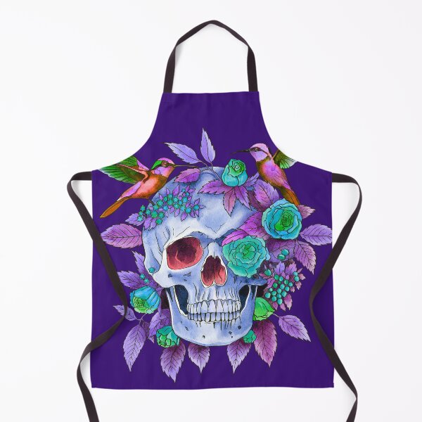 Item preview, skull with birds colorful designed and sold by AngeMNunez.