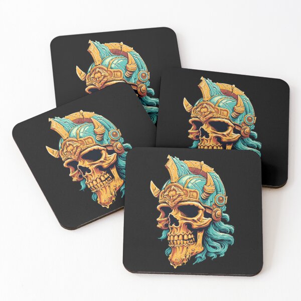 Item preview, Immortal Warrior - Viking's Skull Emblem designed and sold by artwaves.