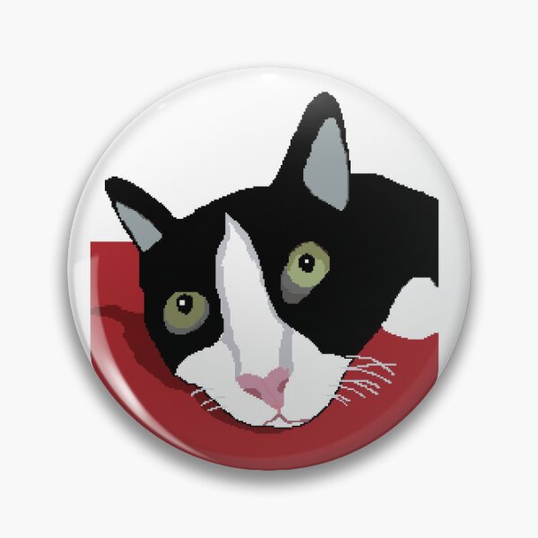 Item preview, Minmincat : tuxedo cat lying on the bed designed and sold by pepechanpixel.