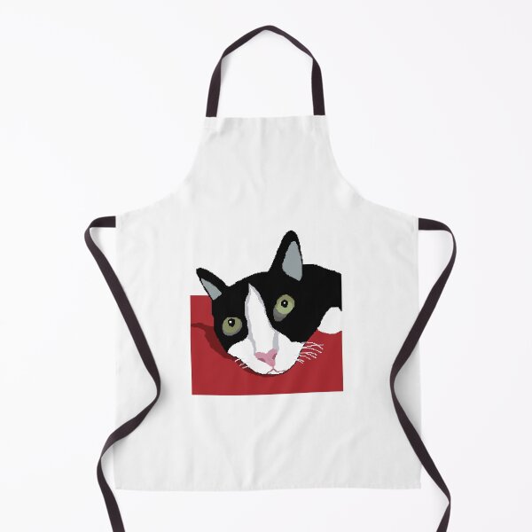 Item preview, Minmincat : tuxedo cat lying on the bed designed and sold by pepechanpixel.