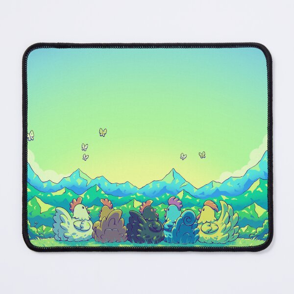 Aperçu de l'œuvre Poulets de Stardew Valley - Version Aube créée et vendue par Bratzoid.