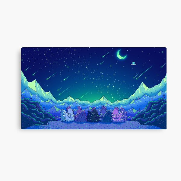 Item preview, Stardew Valley Chickens - Midnight Version designed and sold by Bratzoid.