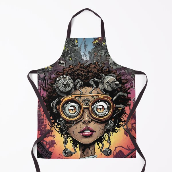 Item preview, Futuristic woman cityscape puzzle designed and sold by ArrangedDesigns.