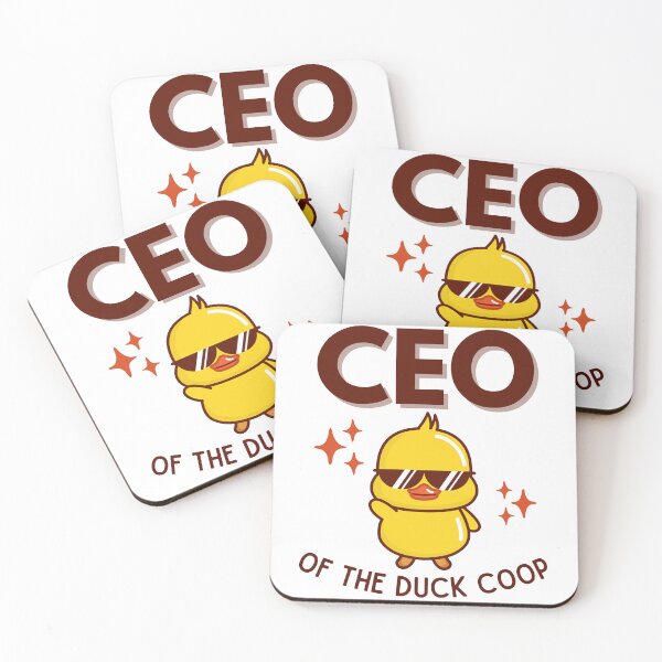 Item preview, CEO of the Duck Coop Funny Animal Lover Spring Nature Summer designed and sold by BunBuntheDog-.