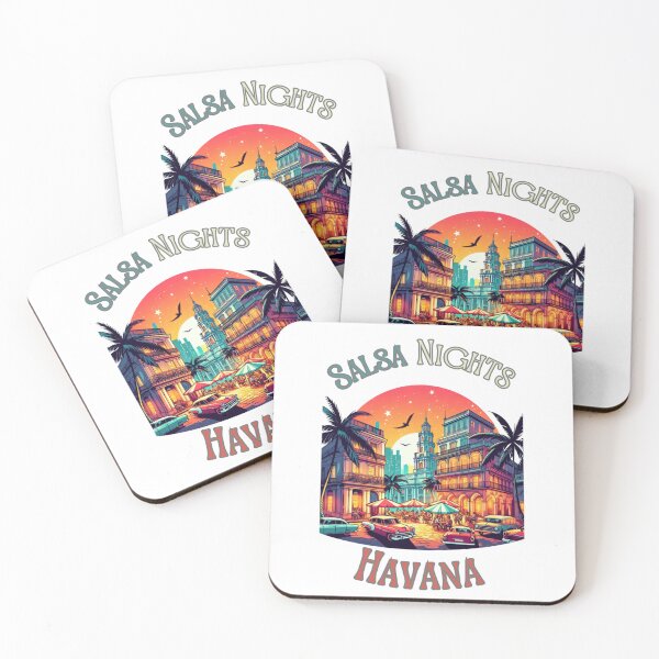Item preview, "Salsa Nights in Havana: Retro Cuban Rhythms" - Latino Dancer Mambo designed and sold by stickercuffs.