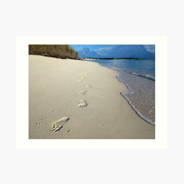 Sunrise Footprints Art Print