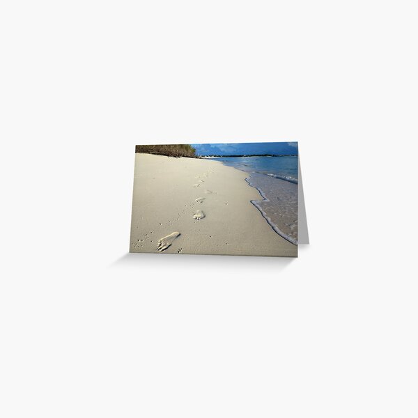 Sunrise Footprints Greeting Card