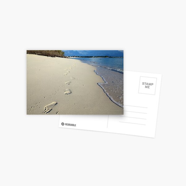 Sunrise Footprints Postcard