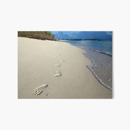 Sunrise Footprints Art Board Print