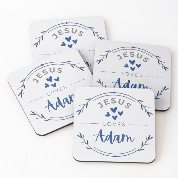 Item preview, Adam - Jesus Loves Adam / personalised name  designed and sold by Share-Blessings.