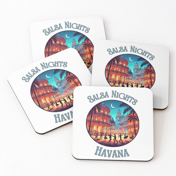 Item preview, "Havana Salsa Nights: Retro Cuban Party" - Latino Dancer Mambo designed and sold by stickercuffs.