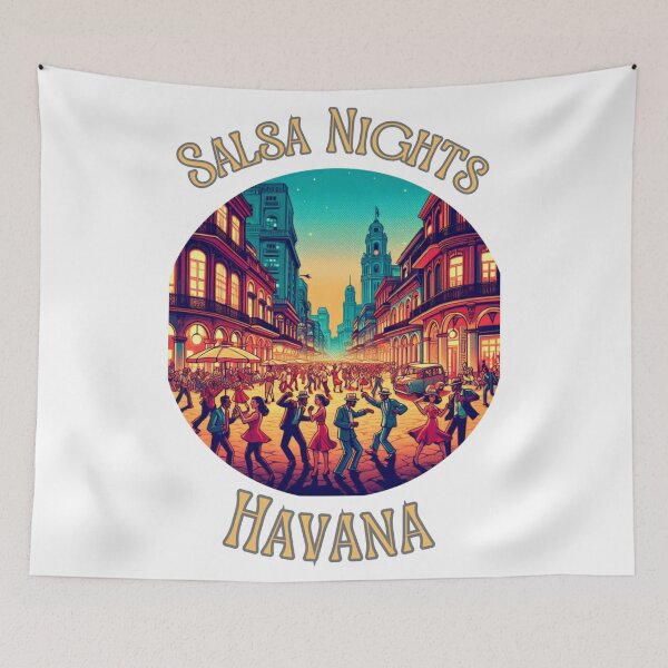 Item preview,  "Sizzling Salsa Soirée: Havana Nights" - Latino Dancer Mambo designed and sold by stickercuffs.