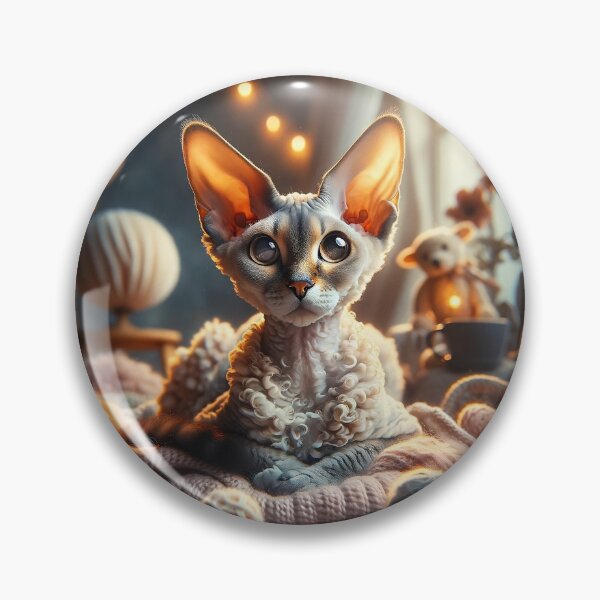 Item preview, Enchanted Mischief: The Devon Rex in its Magical Nook designed and sold by ArtemioVisions.
