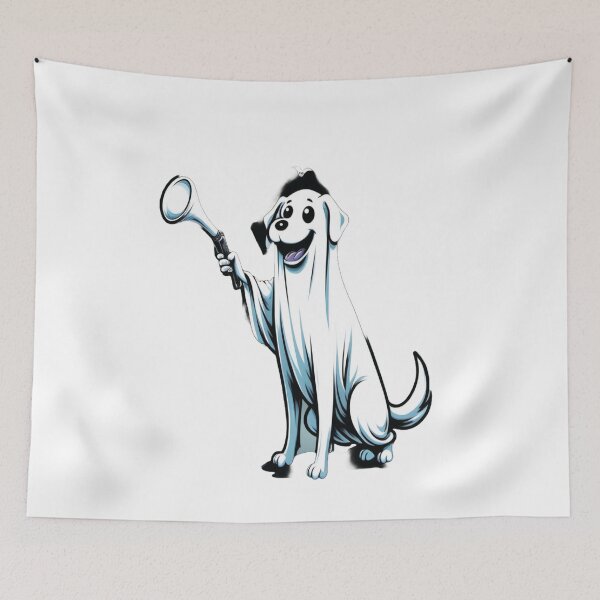 Item preview, Dog Ghost Happy Moment  designed and sold by NagalkarArtWork.