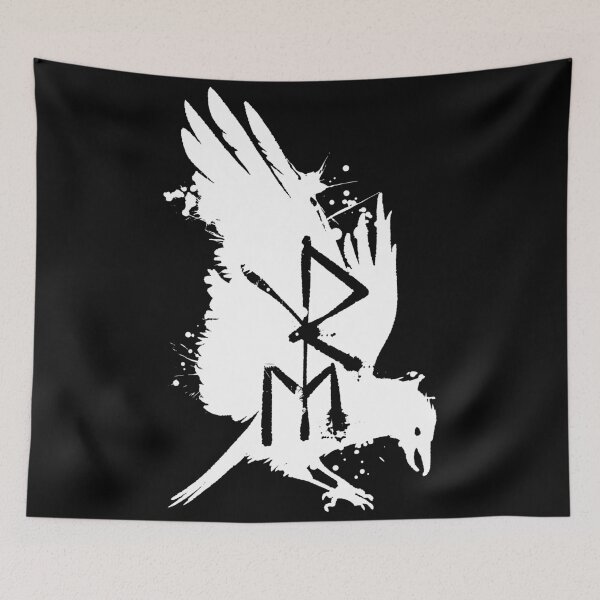 Item preview, Raven of the Runes - Messenger of Norse Sagas designed and sold by MundArtDesigns.