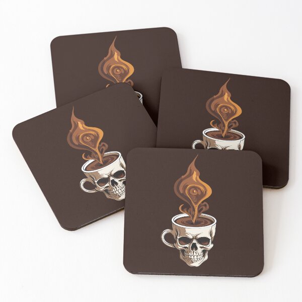 Item preview, Steaming Skull Brew Brown  designed and sold by FocusChillax.