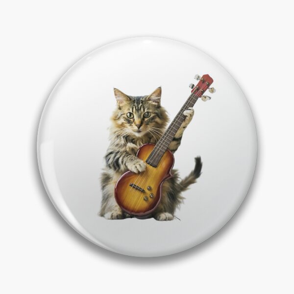 Item preview, Bass Cat- Rock band kitty playing the bass guitar designed and sold by CatMemesWorld.