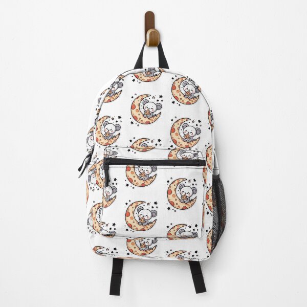 Item preview, Cute mouse eating pizza on the moon designed and sold by Culmika.