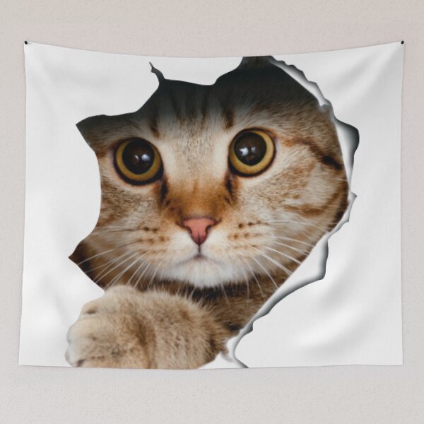 Item preview, Cat's Eye View: Playful Peeking Cat Pin Designs designed and sold by EL-MEN-Boutique.