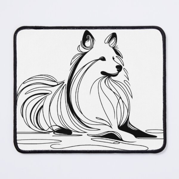 Item preview, Dog spitz minimalist style designed and sold by Camisco.