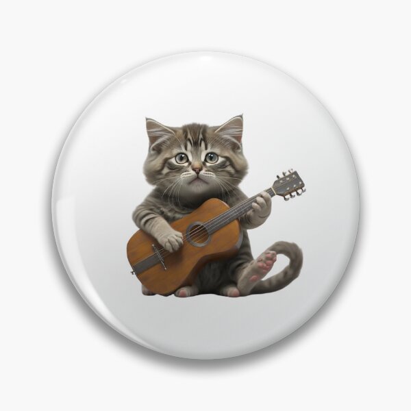 Item preview, cat playing guitar designed and sold by CatMemesWorld.