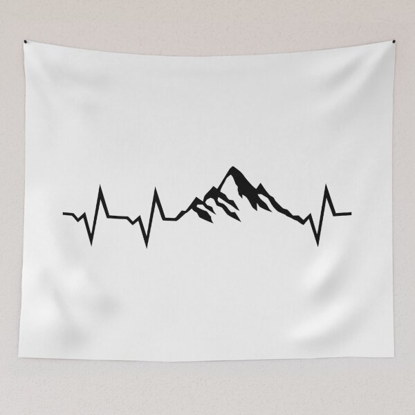 Item preview, Mountains &  ECG heartbeat designed and sold by dmtdc.