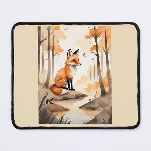 Item preview, Little Fox. Forest in sepia tones. designed and sold by NewtBoo.