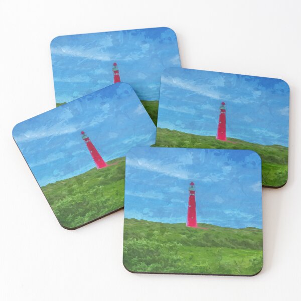 Item preview, Lighthouse on the Dutch island of Schiermonnikoog in watercolor designed and sold by Intermundium.