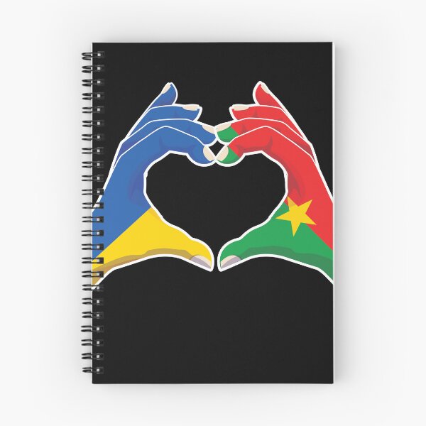 Item preview, Burkinabe Burkina Faso Ukraine Ukrainian Love Heart Peace designed and sold by FlagX.