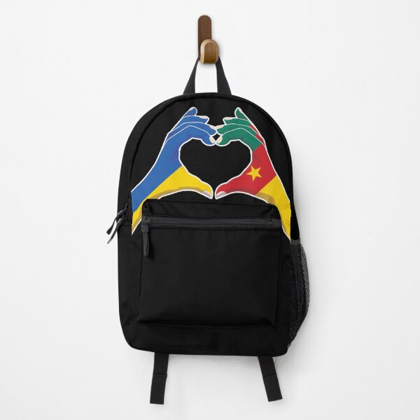 Item preview, Cameroon Cameroonian Ukraine Ukrainian Love Heart Peace designed and sold by FlagX.