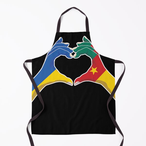 Item preview, Cameroon Cameroonian Ukraine Ukrainian Love Heart Peace designed and sold by FlagX.