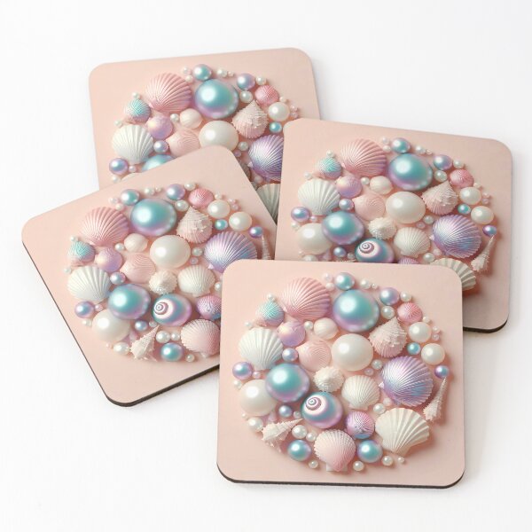 Item preview, Sea Shells Life Display in Soft Pastel Tones designed and sold by DethLock.