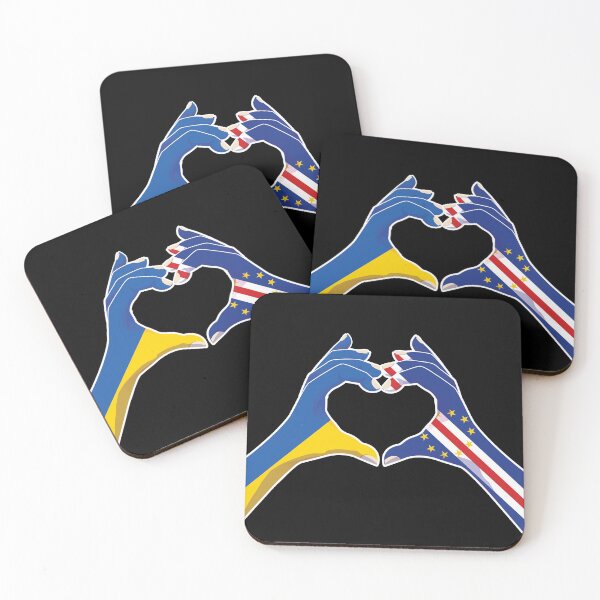 Item preview, Cape Verde Ukraine Ukrainian Love Heart Peace designed and sold by FlagX.