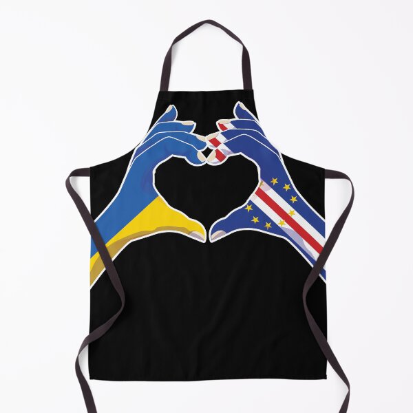 Item preview, Cape Verde Ukraine Ukrainian Love Heart Peace designed and sold by FlagX.