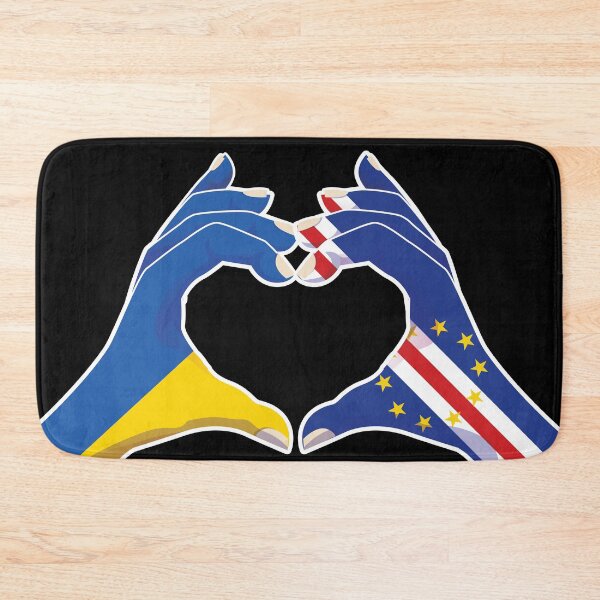 Item preview, Cape Verde Ukraine Ukrainian Love Heart Peace designed and sold by FlagX.