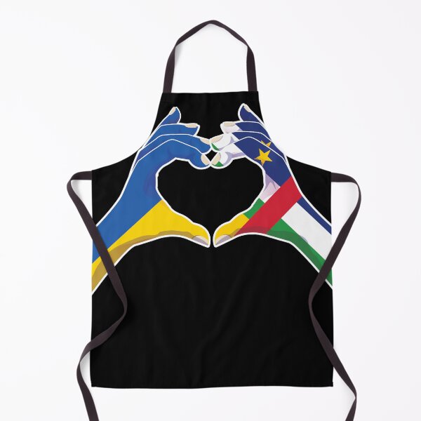 Item preview, Central African Republic Central African Ukraine Ukrainian Love Heart Peace designed and sold by FlagX.